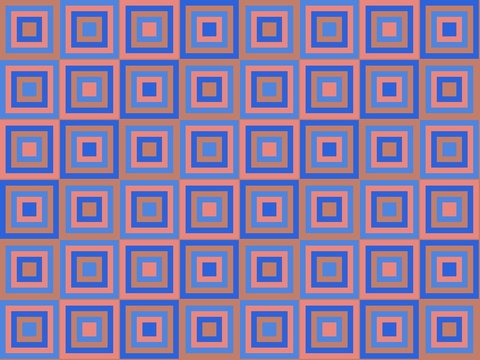 Granny square blanket, finally finished: a drawn squares pattern
